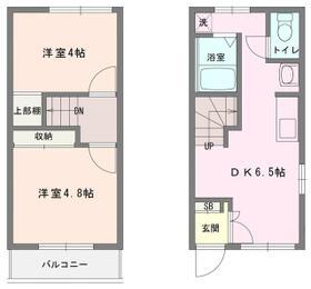 ライフ光(2LDK/1階)の間取り写真