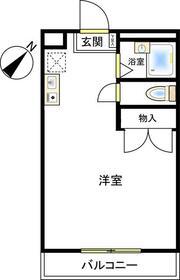 TOYAMA(ワンルーム/2階)の間取り写真