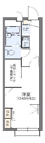 レオパレス城北(1K/2階)の間取り写真