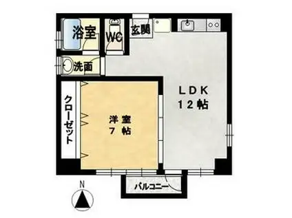 Fビル新栄Ⅰ(1LDK/5階)の間取り写真