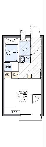 レオパレスブリスクコート(1K/2階)の間取り写真
