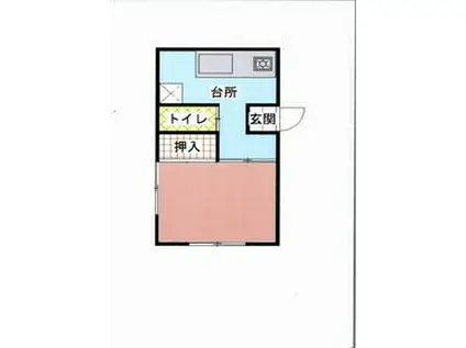 第二高田ビル(1K/4階)の間取り写真