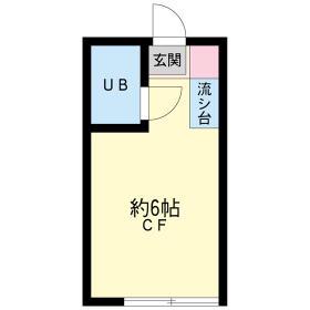 ケンコート初台(ワンルーム/2階)の間取り写真