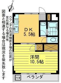 ビレッタ静岡(1DK/4階)の間取り写真