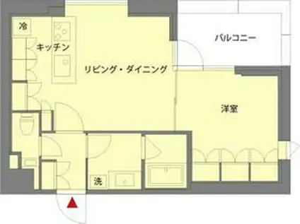 エス・テラス南青山(1LDK/11階)の間取り写真