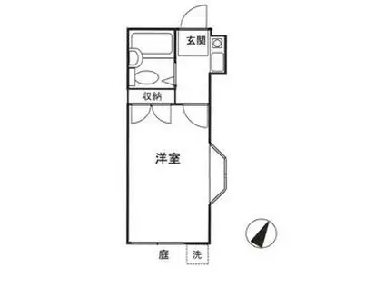 メゾンドダイシン(1K/1階)の間取り写真