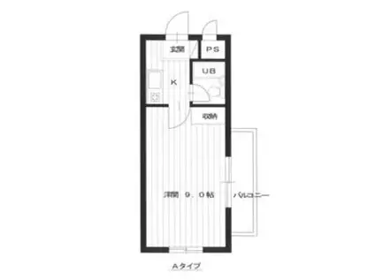 コンフォールマキノ(1K/2階)の間取り写真