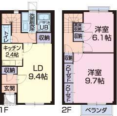 リリーブ新浜Ⅱ(2LDK)の間取り写真