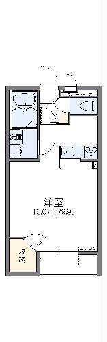レオネクストジュネスⅦ(1K/1階)の間取り写真