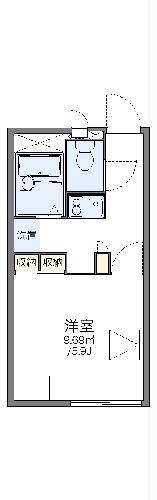 レオパレスアロマ赤坂Ⅱ(1K/2階)の間取り写真