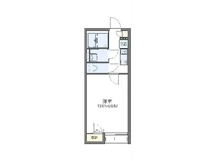 レオネクスト片平(1K/2階)の間取り写真