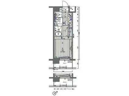 メインステージ板橋本町(1K/11階)の間取り写真