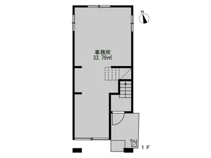 ROKUICHISO(ワンルーム/1階)の間取り写真