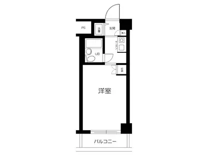 ウインベルソロ横浜阪東橋1号館(1K/3階)の間取り写真