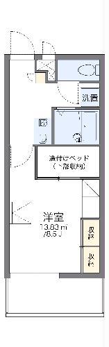 レオパレスブルースカイ(1K/2階)の間取り写真