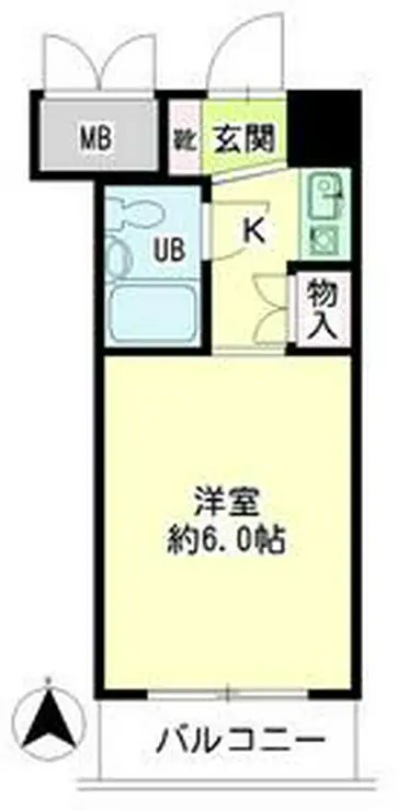 第52新井ビル 6階階 間取り