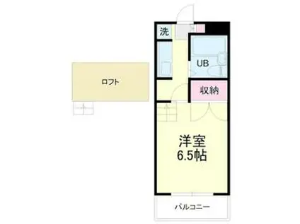 上島ロイドアパートB棟(1K/2階)の間取り写真