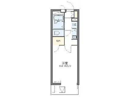 レオパレスカメリヤ(1K/3階)の間取り写真