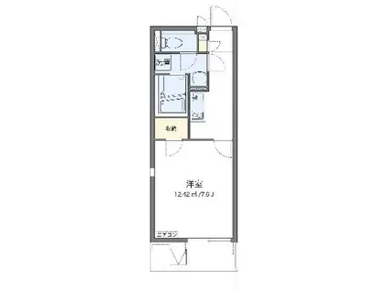 レオネクストヴィオラ(1K/3階)の間取り写真