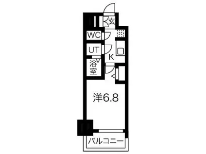 プレサンス新栄リベラ(1K/10階)の間取り写真