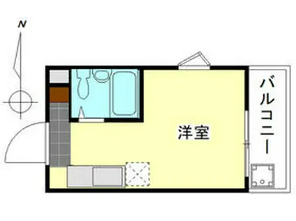 ロイヤルホーム浜松(ワンルーム/2階)の間取り写真