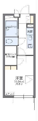 レオパレスミシマ(1K/3階)の間取り写真