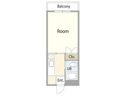 モンシャトー天神町(1K/3階)の間取り写真