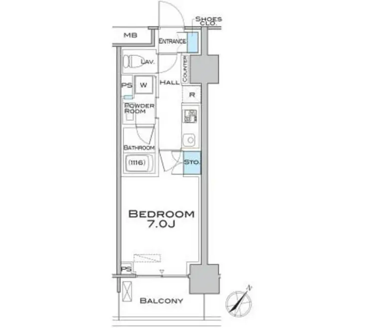 MFPRコート武蔵小山 2階階 間取り