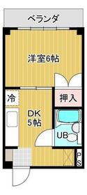 コーポふたば(1DK/3階)の間取り写真