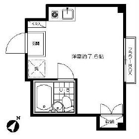 HOUSE JO(ワンルーム/1階)の間取り写真