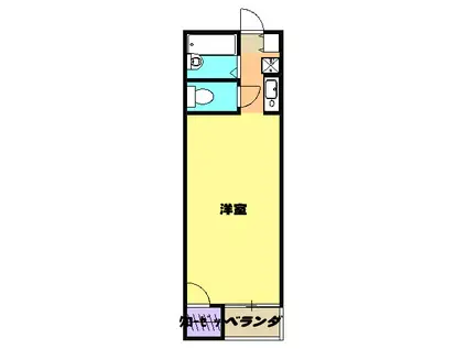 SKYROCKET Ⅱ(ワンルーム/2階)の間取り写真