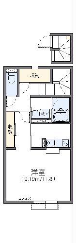 レオネクスト真宮(1K/2階)の間取り写真