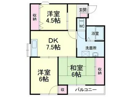 メゾンラフォーレ(3DK/3階)の間取り写真