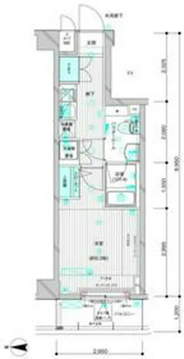 メインステージ蒲田VIIアイディアル 1階階 間取り