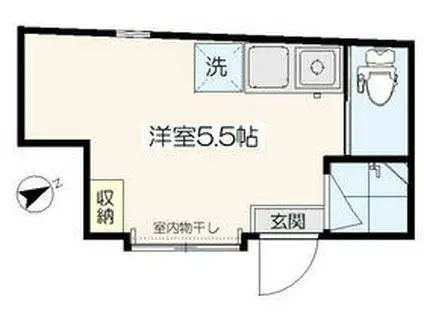 アーバンプレイス原宿(ワンルーム/1階)の間取り写真
