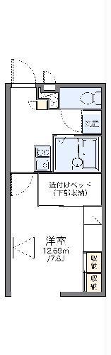 レオパレスあめやⅡ(1K/2階)の間取り写真