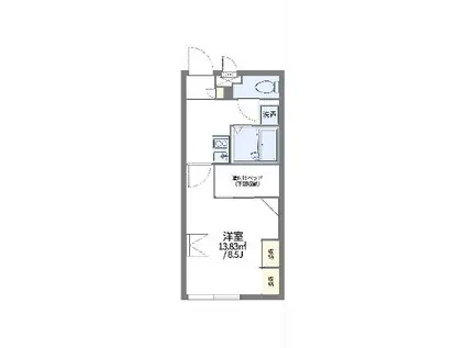 レオパレス伊佐(1K/2階)の間取り写真