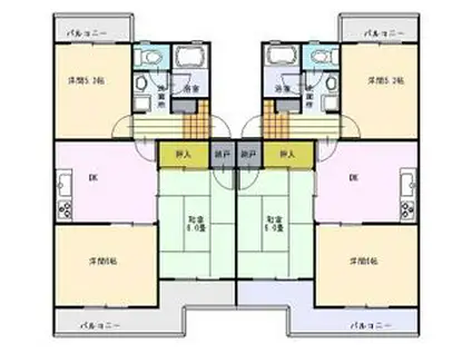 シオン千代田(3DK/2階)の間取り写真
