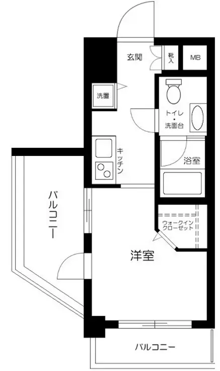 アーバンファースト神楽坂 9階階 間取り
