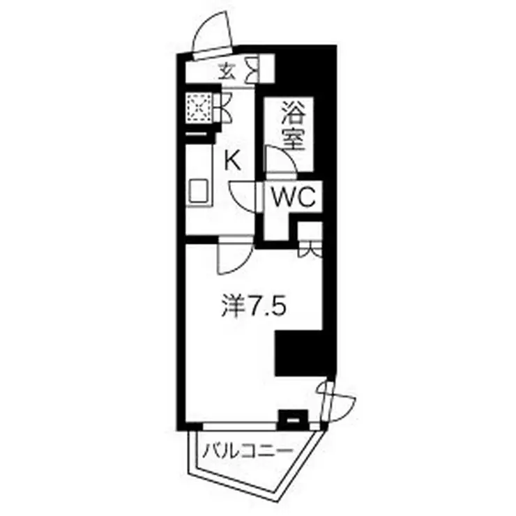 AXAS新宿戸山 2階階 間取り