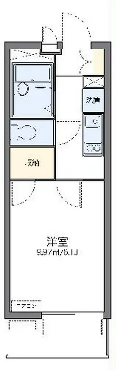 レオパレスヴィース泰光 2階階 間取り