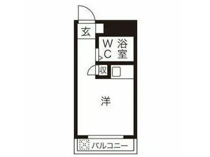 KITAMACHI RESIDENCE(ワンルーム/2階)の間取り写真