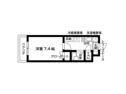 FORESTA NAGAKUTE(1K/4階)の間取り写真