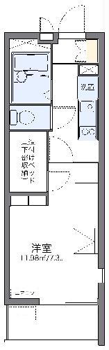 レオパレス扇(1K/3階)の間取り写真