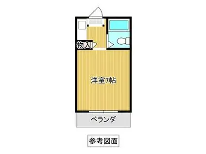 メゾン15(1K/3階)の間取り写真