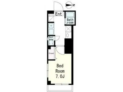 ワコーハイム(1K/5階)の間取り写真