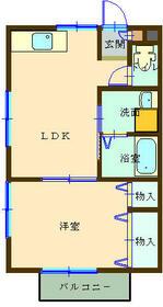 メゾン ド 693(1LDK/2階)の間取り写真