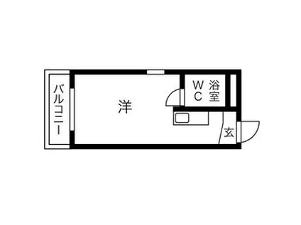 シティライフ八事II(ワンルーム/4階)の間取り写真