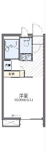 レオパレスメルシー(1K/1階)の間取り写真