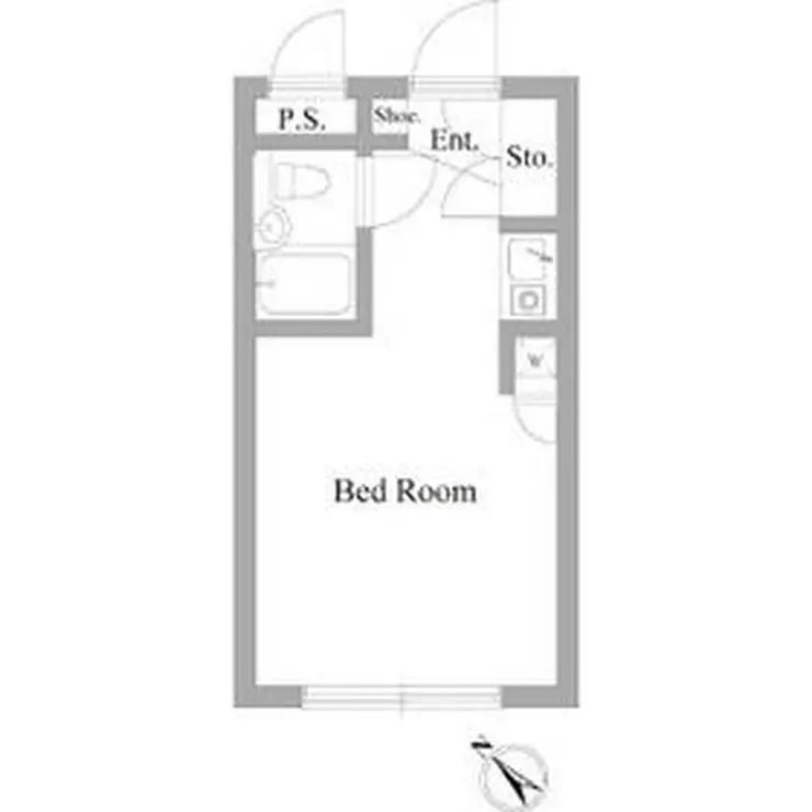 サンパレス中野坂上 2階階 間取り